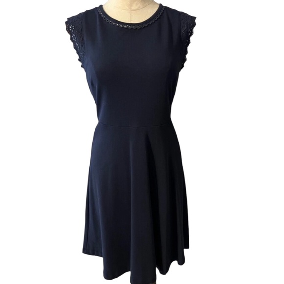 Talbots Dresses & Skirts - Talbots Dress Navy Blue PM Petite Small Short Cap Sleeve Cotton Summer NEW